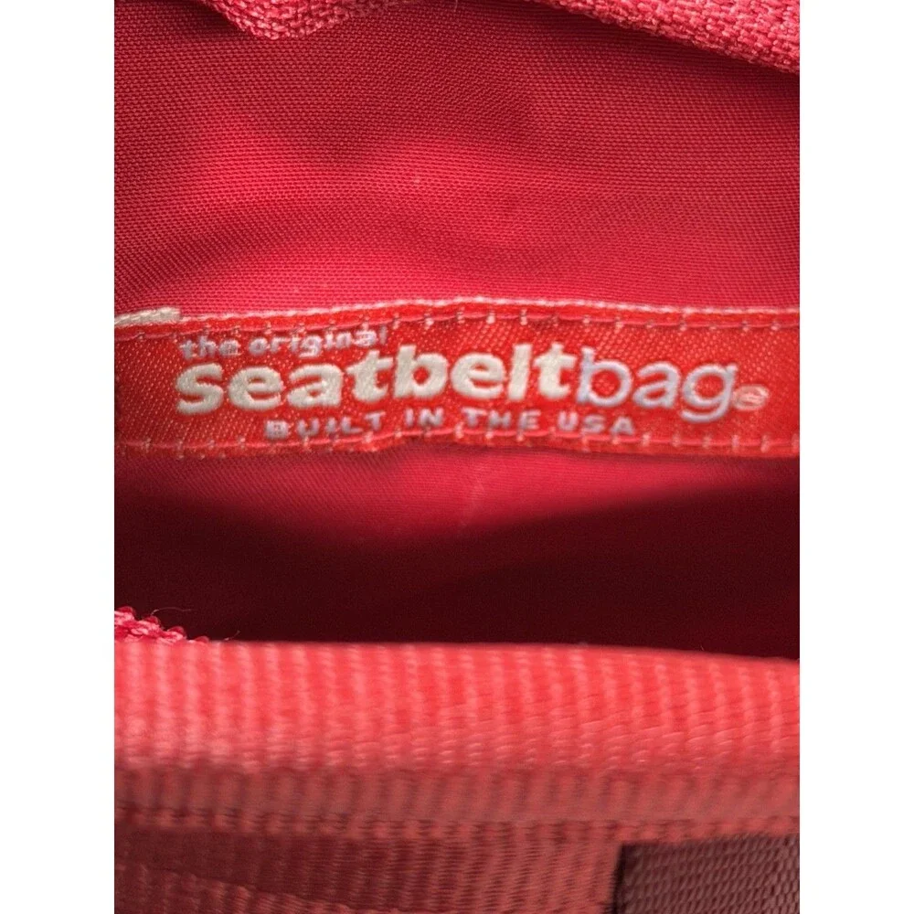 Original Seatbelt Bag Burgundy Mini Messenger Crossbody Bag Vintage Y2K Unique